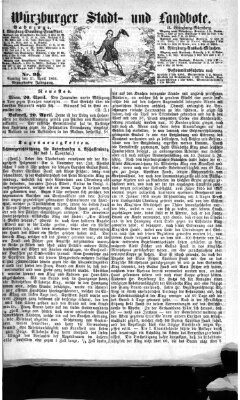 Würzburger Stadt- und Landbote Samstag 21. April 1866