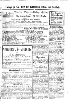 Würzburger Stadt- und Landbote Samstag 28. April 1866