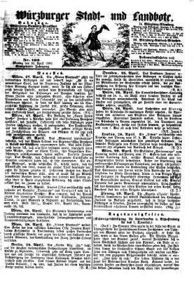 Würzburger Stadt- und Landbote Montag 30. April 1866