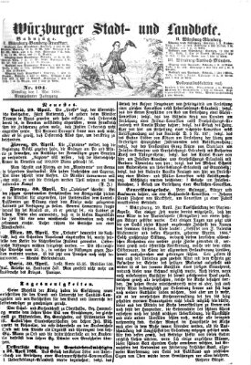 Würzburger Stadt- und Landbote Dienstag 1. Mai 1866