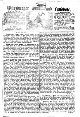 Würzburger Stadt- und Landbote Montag 2. Juli 1866