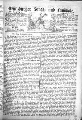 Würzburger Stadt- und Landbote Freitag 13. Juli 1866