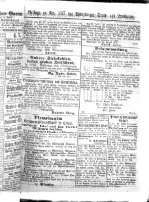 Würzburger Stadt- und Landbote Samstag 18. August 1866