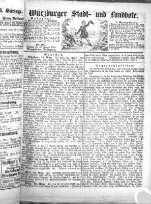 Würzburger Stadt- und Landbote Dienstag 21. August 1866