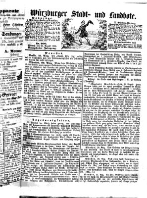 Würzburger Stadt- und Landbote Mittwoch 22. August 1866