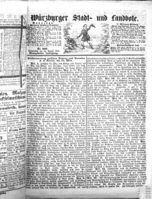 Würzburger Stadt- und Landbote Donnerstag 30. August 1866