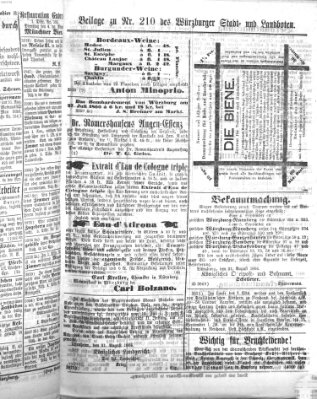 Würzburger Stadt- und Landbote Montag 3. September 1866