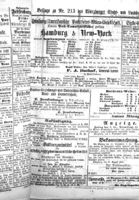 Würzburger Stadt- und Landbote Donnerstag 6. September 1866