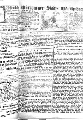 Würzburger Stadt- und Landbote Samstag 8. September 1866