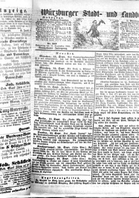 Würzburger Stadt- und Landbote Donnerstag 13. September 1866