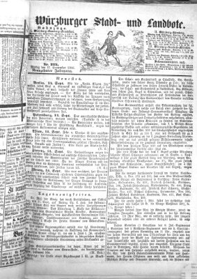 Würzburger Stadt- und Landbote Montag 17. September 1866