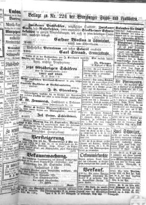 Würzburger Stadt- und Landbote Mittwoch 19. September 1866