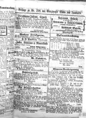 Würzburger Stadt- und Landbote Freitag 21. September 1866