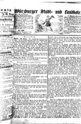 Würzburger Stadt- und Landbote Montag 24. September 1866