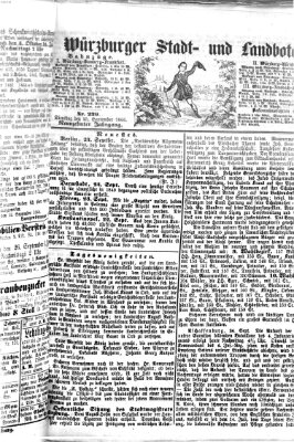 Würzburger Stadt- und Landbote Dienstag 25. September 1866