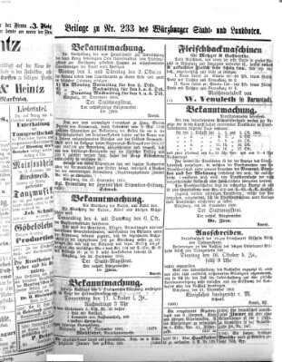 Würzburger Stadt- und Landbote Samstag 29. September 1866