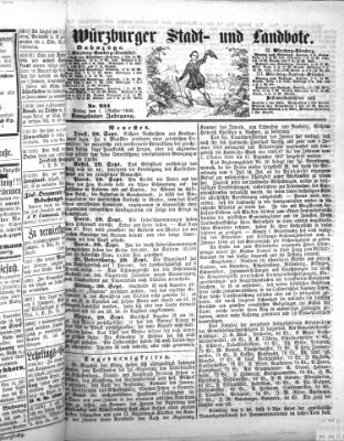 Würzburger Stadt- und Landbote Montag 1. Oktober 1866