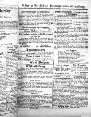 Würzburger Stadt- und Landbote Montag 1. Oktober 1866