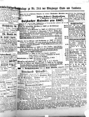 Würzburger Stadt- und Landbote Freitag 12. Oktober 1866