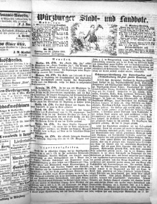 Würzburger Stadt- und Landbote Samstag 20. Oktober 1866