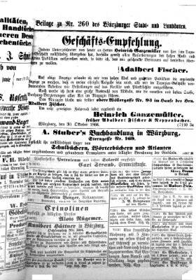 Würzburger Stadt- und Landbote Mittwoch 31. Oktober 1866