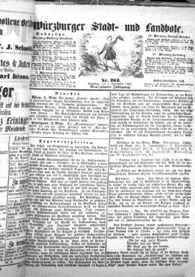 Würzburger Stadt- und Landbote Samstag 3. November 1866