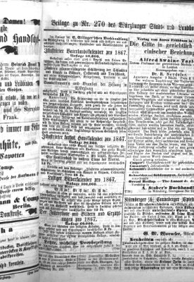 Würzburger Stadt- und Landbote Montag 12. November 1866