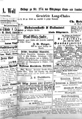 Würzburger Stadt- und Landbote Freitag 16. November 1866