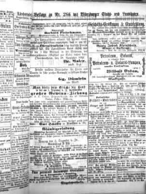 Würzburger Stadt- und Landbote Freitag 30. November 1866