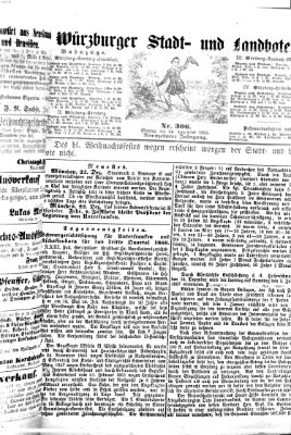 Würzburger Stadt- und Landbote Montag 24. Dezember 1866