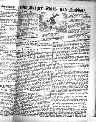 Würzburger Stadt- und Landbote Freitag 11. Januar 1867