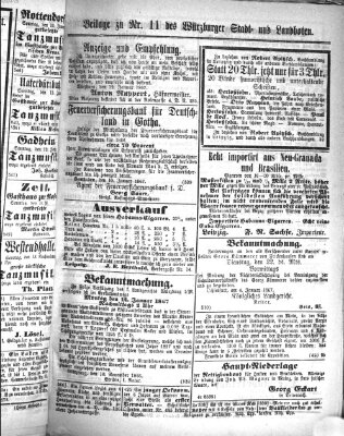 Würzburger Stadt- und Landbote Samstag 12. Januar 1867