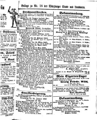 Würzburger Stadt- und Landbote Montag 21. Januar 1867