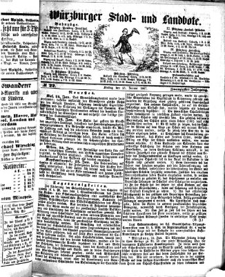 Würzburger Stadt- und Landbote Freitag 25. Januar 1867