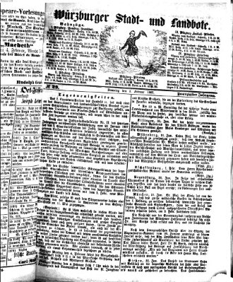 Würzburger Stadt- und Landbote Samstag 2. Februar 1867