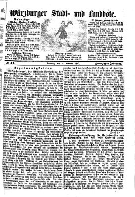 Würzburger Stadt- und Landbote Samstag 16. Februar 1867