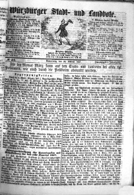 Würzburger Stadt- und Landbote Donnerstag 28. Februar 1867