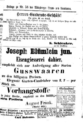 Würzburger Stadt- und Landbote Freitag 8. März 1867