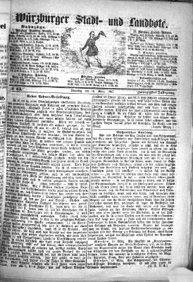 Würzburger Stadt- und Landbote Samstag 16. März 1867