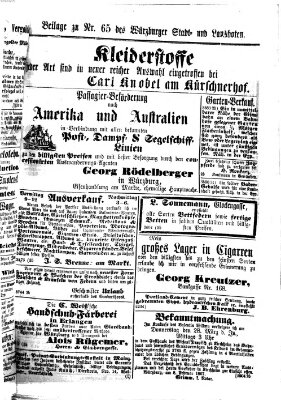 Würzburger Stadt- und Landbote Samstag 16. März 1867