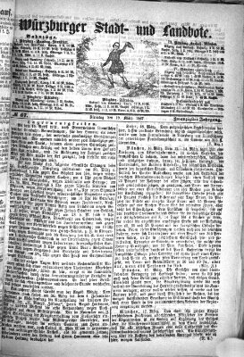 Würzburger Stadt- und Landbote Dienstag 19. März 1867