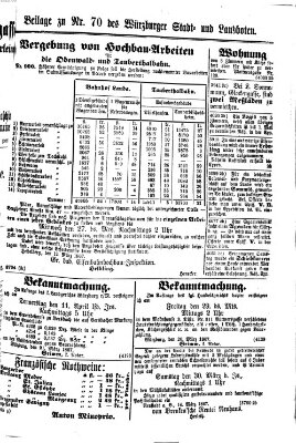 Würzburger Stadt- und Landbote Freitag 22. März 1867