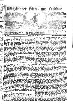 Würzburger Stadt- und Landbote Montag 25. März 1867