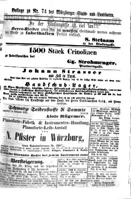 Würzburger Stadt- und Landbote Mittwoch 27. März 1867