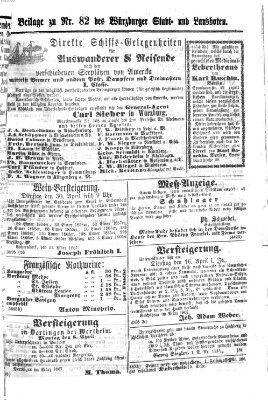 Würzburger Stadt- und Landbote Freitag 5. April 1867