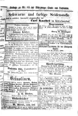 Würzburger Stadt- und Landbote Dienstag 9. April 1867