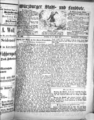 Würzburger Stadt- und Landbote Samstag 13. April 1867