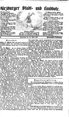 Würzburger Stadt- und Landbote Donnerstag 18. April 1867