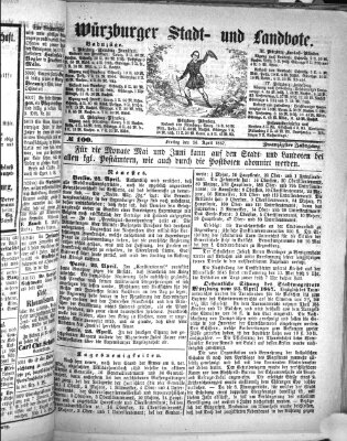 Würzburger Stadt- und Landbote Freitag 26. April 1867