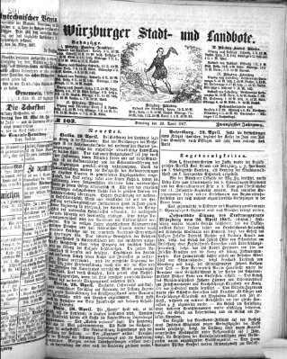 Würzburger Stadt- und Landbote Dienstag 30. April 1867